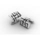 Tagor Jewelry Top Quality Trendy Classic Men's Gift 316L Stainless Steel Cuff Links ADC90