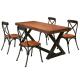 Antique Furniture Sets Chinese Style Wooden Dinning Table Sets for Rustic Comedores