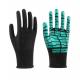 L XL XXL Polyester Rubber Dipped Gloves Latex Coated Gloves 13 Gauge