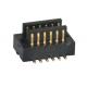 Black H2.0 Mm Surface Mount 2*6 Pin Board To Board Connector 0.8Mm Pitch Male SMT Type