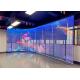 Ultra HD Energy Saving Hanging Transparent LED Screen Iron Cabinet IP65 P10