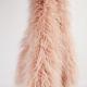 Solid Color Long Pile Faux Fur Fabric with Density 750g/m2 and Width 58/60