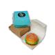 Customized Burger Box Biodegradable Fast Food Lunch Box with Prompt Lead Time and Full Set Printing Process
