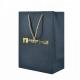 Free sample Nature black cement paper jewelry gift bag for sale