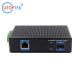 UT11F-SFP unmanaged industrial 1x10/100Base-Tx + 1x100M-Fx SFP ethernet switch DIN Rail