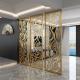 Customized Golden Decorative Aluminum Metal Room Divider Partition Wall