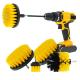 Medium Bristle Drill Brush Set With Quick Change Shaft For Wood / More