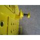 Yellow Powder coated Scaffolding Steel Ladder Trap Door For Construction Protection