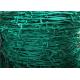 Colorful PVC Coated Barbed Wire 3 - 4 Strands 4 Points Security Fence