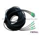 Indoor Armoured Single Mode Fiber Patch Cord 4 Cores With FC APC Optical Connector