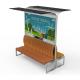 Hairline Luxury Solar Smart Bench With Advertising Screen Double-Sided Leisure Seats