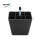 Solid Black Plastic Adjustable Cabinet Feet M8 Screw Furniture Feet Scratch Protection