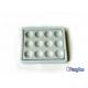 Plastic Bottom & Cover Dental Lab Supplies 12 Slots Ceramic Mixing Plate
