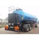 Blue Solid Hot Asphalt Trailer French Style Energy Saving Direct Heating