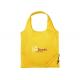 Yellow Oxford Fold Up Nylon Tote Bags Foldable Canvas Tote Bag