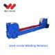Lead-screw Adjustable Blue CHGK Welding Rotator Pu Rubber Pipe Rotator For welding Positioning