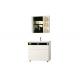 Free Standing Bathroom Vanity Cabinets White Color Appearance With Mirror