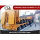 80 ton Gooseneck low loader Low Bed Tractor truck trailer sale Hydraulic ramp