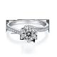 1.30CT White Moissanite  And  Sapphire Platineve Diamonds Jewelry  Engagement Women Ring