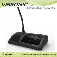 Black Vissonic Conference Microphone Cat5 Wired Digital Discussion Interpretation Delegate Unit