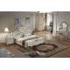 luxury French style cream color bed room set furniture