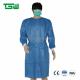 Anti Virus PP / SMS Nonwoven Isolation Gown With Long Sleeves