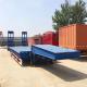 Tri - Axle Heavy Duty Lowboy Semi Truck Trailer With 13 Tons Fuwa / BPW Axle