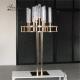 ZT-563 Luxury 13 arms candle holders with gold flower stands for wedding table centerpieces