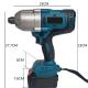 Customized  Powerful 3/8 Cordless Impact Wrench Tool For Quick Bolt Removal Needs