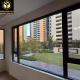 Powder Coated Aluminum Sliding Swing Window Black Slide Up Aluminum Window