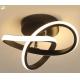 Modern Simple Aluminum Led Ceiling Lamp Built In Curved Shaped