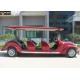 Graceful Design Classic Golf Cart 8 Seater Red Color With 30 Km/H Max Speed