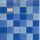 Waterproof Glass Swimming Pool Mosaic Tiles 303x303mm Mesh Mounted