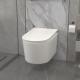 Elongated Bowl Smart Toilet Equipped With Siphon Jet Flushing Method