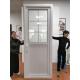 2.5mm Waterproof  PVC Hinged Door Tempered Glass Pvc Swing Door For Toilet