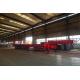 Titan 3 axle low loader trailer , 80ton lowbed semi trailer , heavy duty lowbed trailer with long deck