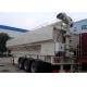 50m3  3 Axle Bulk Feed Trailers , Fodder Transportation 30 Ton Bulk Grain Trailers