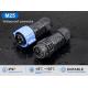 M25 3 Pin IP67 Waterproof Plug Connectors Male To Female Field Assembly Type
