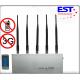 Stainless Steel Silver Cell Phone Signal Jammer Remote Control For Police And Command Center