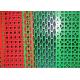 Colorful PVC Coated Perforated Metal Mesh , Perforated Steel Mesh 0.5mm Thickness