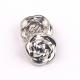 Rose shape  Brass Metal Fancy Logo Sewing Hook Buttons For Clothes Coat