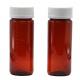 SCREW CAP 150ml Brown PET Bottle for Plastic Liquid Supplement and Child Safety Lids