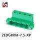SHANYE BRAND 2EDGRKM-7.5 7.62 7.5mm pitch 90 degree pluggable terminal block male with UL competitive price