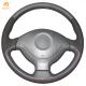 Black Leather Steering Wheel Cover for Suzuki Jimny