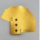 Gold 100% Plastic Game Waterproof Poker Cards for Party Playing