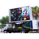 Mobile Trailer Mounted LED Screen Car Advertising Video LED Display 8mm Pixel Pitch