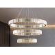 Modern decorative lamp product combination chandelier round ring lighting crystal led chandelier