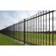 Narrow Spacing Top Crimped Spear Tubular Steel Fence Garrison Brand 3 Rails 1.83m X 2.95m Powder Coated 100 Microns