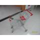60L Small Shop / Supermarket Shopping Carts With Safty Plastic