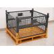 Forklift Access Collapsible Pallet Cage With Half Pin Positioning Technology 4 Way